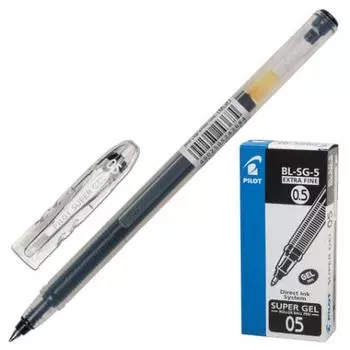 Ручка гелевая Pilot "Super Gel" черный 0.3 мм