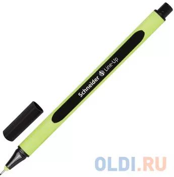 Ручка капиллярная SCHNEIDER (Германия) "Line-Up", ЧЕРНЫЙ САПФИР, трехгранная, линия письма 0,4 мм, 191001