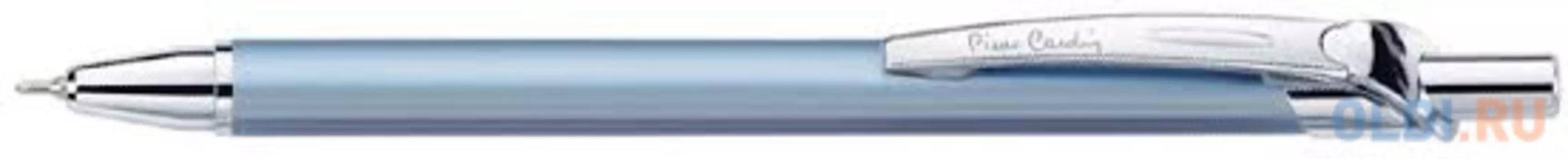 Ручка подарочная шариковая PIERRE CARDIN "Actuel", корпус голубой, алюминий, хром, синяя, PC0505BP