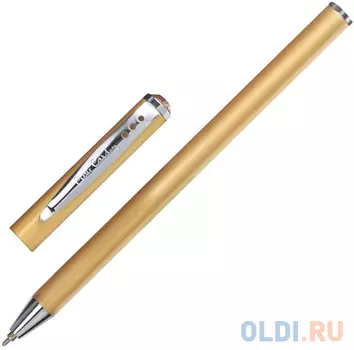 Ручка подарочная шариковая PIERRE CARDIN "Actuel", корпус бежевый, алюминий, хром, синяя, PC0703BP