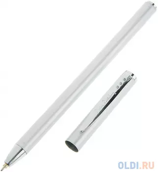 Ручка подарочная шариковая PIERRE CARDIN "Actuel", корпус серебряный, алюминий, хром, синяя, PC0701BP