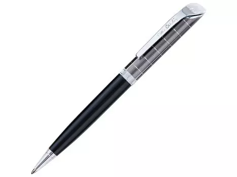Ручка подарочная шариковая PIERRE CARDIN (Пьер Карден) "Gamme", корпус черный/серый, акрил, хром, синяя