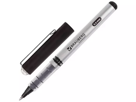 Ручка-роллер BRAUBERG Flagman черный 0.3 мм