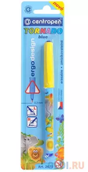 Ручка-роллер Centropen Tornado синий 0.3 мм 2675/BBL