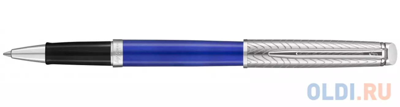 Ручка-роллер Waterman Hemisphere Deluxe Blue Wave CT черный F 2043219
