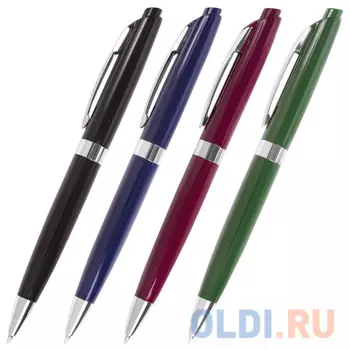 Ручка шариковая автоматическая BRAUBERG 141007 синий 0.35 мм
