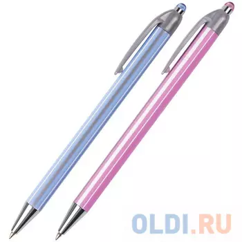 Ручка шариковая автоматическая BRAUBERG 141287 синий 0.3 мм