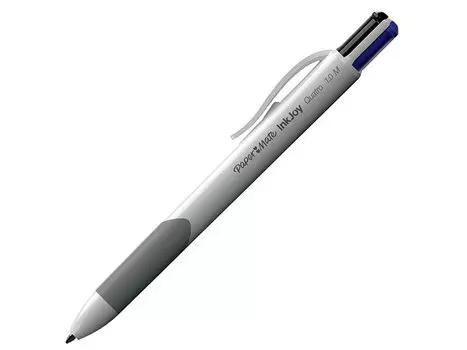 Ручка шариковая автоматическая Paper Mate "Inkjoy Quatro" ассорти 1 мм 4 цвета (синий, черный, красный, зеленый)