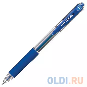 Ручка шариковая автоматическая UNI Laknock SN-100(05) BLUE синий 0.25 мм 142604