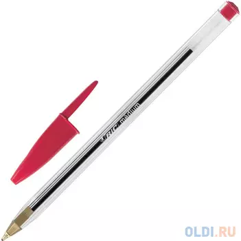 Ручка шариковая BIC "Cristal" красный 0.4 мм
