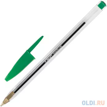 Ручка шариковая BIC "Cristal" зеленый 0.32 мм