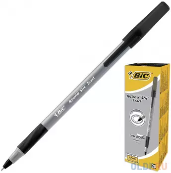 Ручка шариковая BIC "Round Stic Exact" черный 0.3 мм