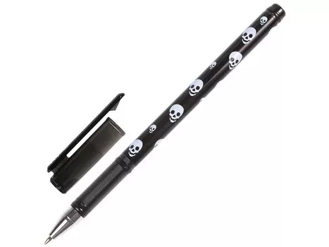 Ручка шариковая BRAUBERG Черепа синяя