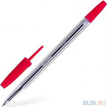 Ручка шариковая BRAUBERG Line красный 1 мм
