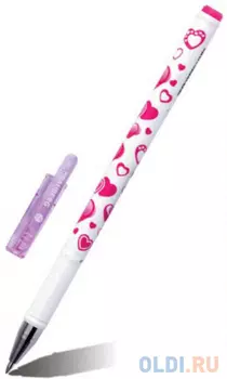 Ручка шариковая BRAUBERG Сердечки синий