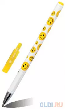 Ручка шариковая BRAUBERG Смайлики синий