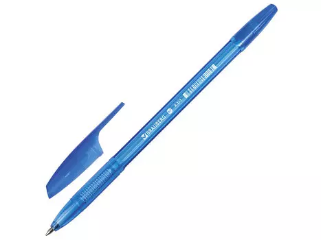 Ручка шариковая BRAUBERG X-333, синяя, корпус тонированный, узел 0,7мм, линия 0,35мм