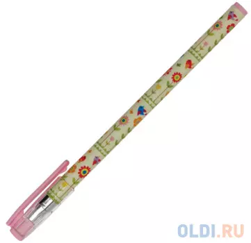 Ручка шариковая Bruno Visconti "Цветы и птички" синий 0.3 мм