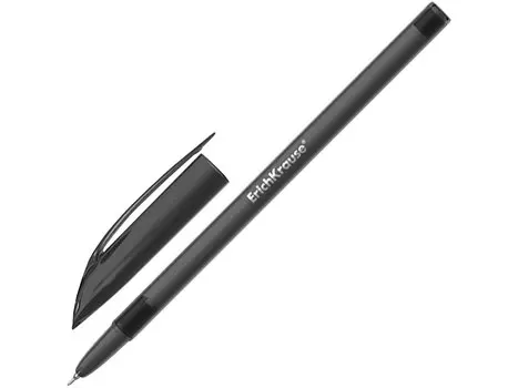 Ручка шариковая ERICH KRAUSE "R-101", корпус тонированный черный, узел 1 мм, линия 0,5 мм, черная