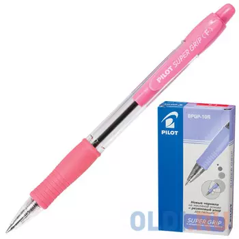 Ручка шариковая масляная автоматическая Pilot "Super Grip" синий 0.32 мм