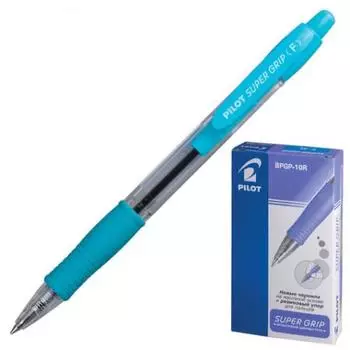 Ручка шариковая масляная автоматическая Pilot "Super Grip" синий 0.32 мм 141858