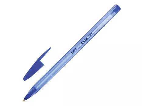 Ручка шариковая масляная BIC "Cristal Soft", СИНЯЯ, корпус тонированный, узел 1,2 мм, линия 0,35 мм