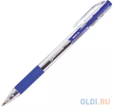 Ручка шариковая масляная BRAUBERG "Click" синий 0.5 мм