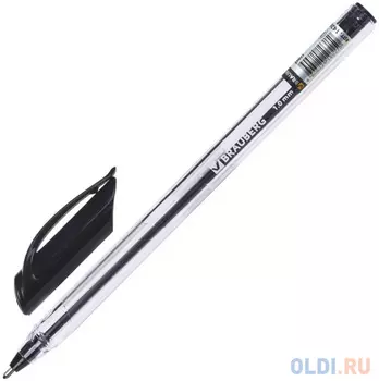 Ручка шариковая масляная BRAUBERG Extra Glide черный 1 мм