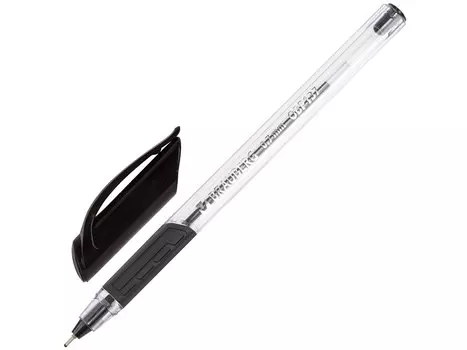 Ручка шариковая масляная BRAUBERG "Extra Glide GT", черный, трехгранная, узел 0,7 мм, линия письма 0