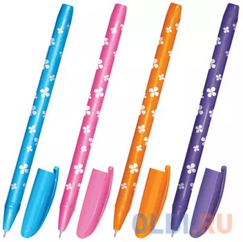 Ручка шариковая масляная BRAUBERG "Fruity SF" синий 1 мм