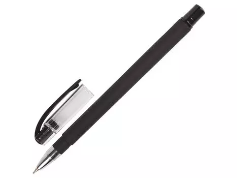 Ручка шариковая масляная BRAUBERG "Matt", корпус черный, узел 0,7 мм, линия 0,35 мм, черная