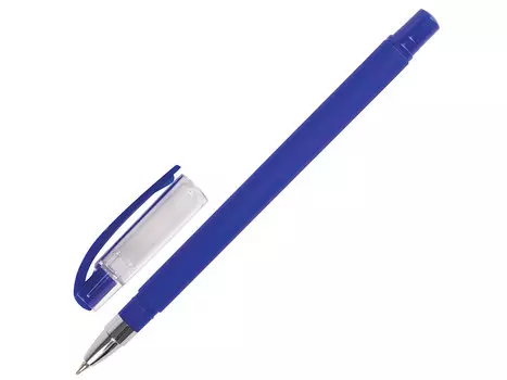 Ручка шариковая масляная BRAUBERG "Matt", корпус синий, узел 0,7 мм, линия 0,35 мм, синяя