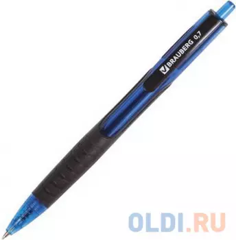 Ручка шариковая масляная BRAUBERG "Phantom" синий 0.35 мм