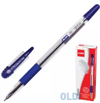Ручка шариковая масляная Cello "Pronto" синий 0.4 мм