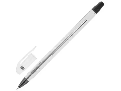 Ручка шариковая масляная CROWN "Oil Jell", черная, узел 0,7 мм, линия письма 0,5 мм