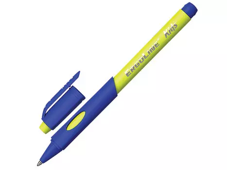 Ручка шариковая масляная Erich Krause ErgoLine Kids, синяя, корпус ассорти, узел 0,7 мм, линия письма 0,35 мм