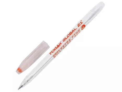 Ручка шариковая масляная PENSAN "Global-21", узел 0,5 мм, линия письма 0,3 мм, дисплей, ассорти