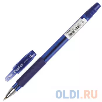 Ручка шариковая масляная PENTEL BX487-C "Feel It!" синий 0.27 мм