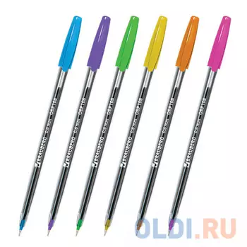 Ручка шариковая масляная шариковая BRAUBERG Ice синий 0.3 мм