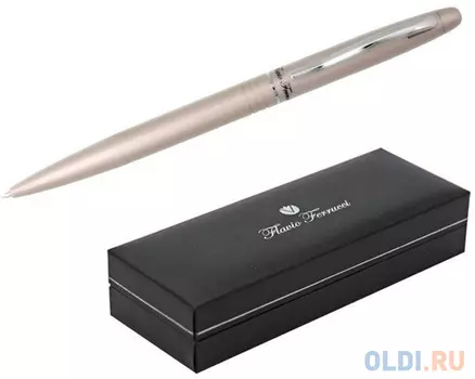 Ручка Шариковая Moderno, матовый серебристо-кремовый корпус, хромированые детали FF-BP4011