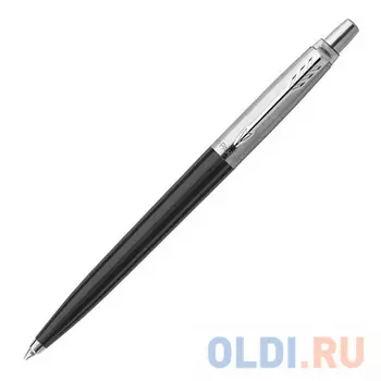 Ручка шариковая PARKER "Jotter Plastic CT", корпус черный, детали из нержавеющей стали, синяя, R0033010