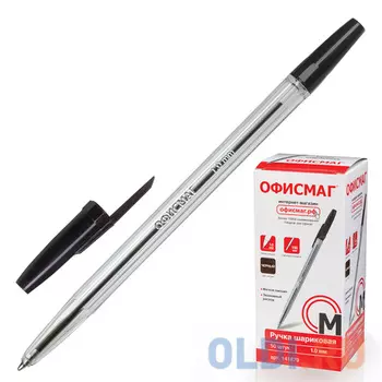 Ручка шариковая шариковая ОФИСМАГ 141879 "Line" черный 0.5 мм