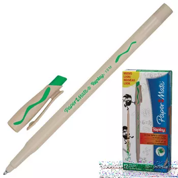 Ручка шариковая стираемая Paper Mate Replay зеленый 1 мм