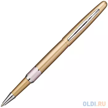 Ручка шариковая TUTTO, матовый золотистый лак, хромированные детали, синие чернила, M