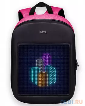 Рюкзак 15" Pixel "ONE" полиэстер черный розовый PXONEPM01