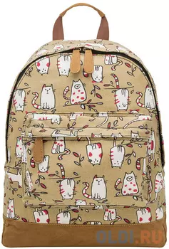 Рюкзак ACTION мягкий, разм. 37х30х10см, с принтом Котики, 1 дизайн