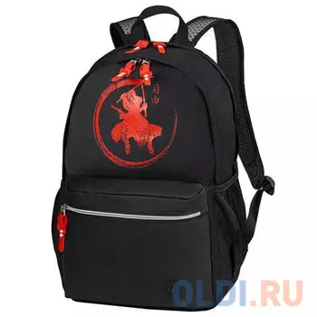 Рюкзак BRAUBERG FASHION CITY универсальный, "Samurai", черный, 46х31х15 см, 270812