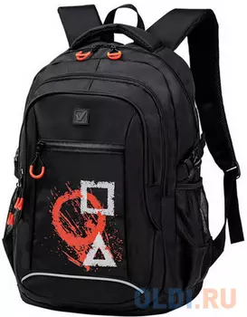 Рюкзак BRAUBERG "Figures" 26 л черный