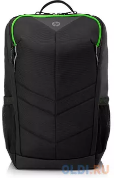 Рюкзак для ноутбука 15.6" HP Pavilion Gaming 400 полиэстер нейлон черный зеленый 6EU57AA