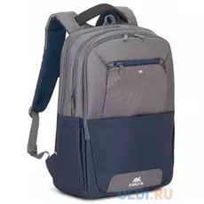 Рюкзак для ноутбука 17.3" Riva 7777 полиэстер нейлон серый синий